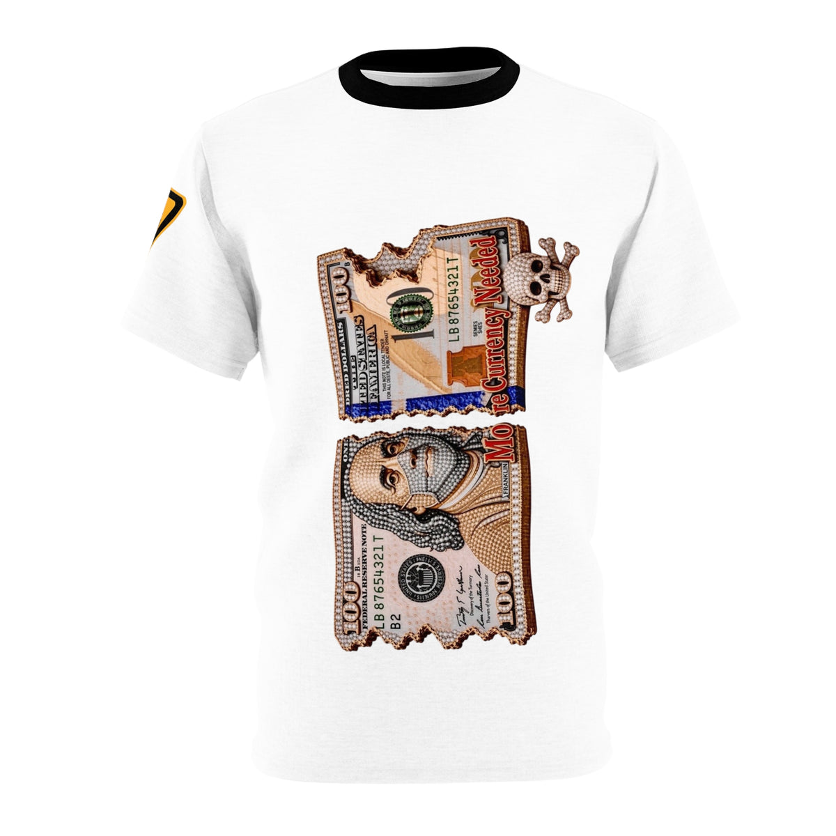 Currency Needed Money Tear T-Shirt — Distressed 100 Bill Graphic Tee