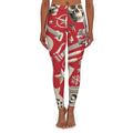Skull & Guitar Pattern Leggings — Women’s Rock Music Activewear