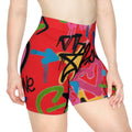 Graffiti Heart Biker Shorts —  Street Art Cycling Shorts