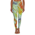 Swirl Watercolor Leggings — Colorful Marble Print Yoga & Everyday Leggings