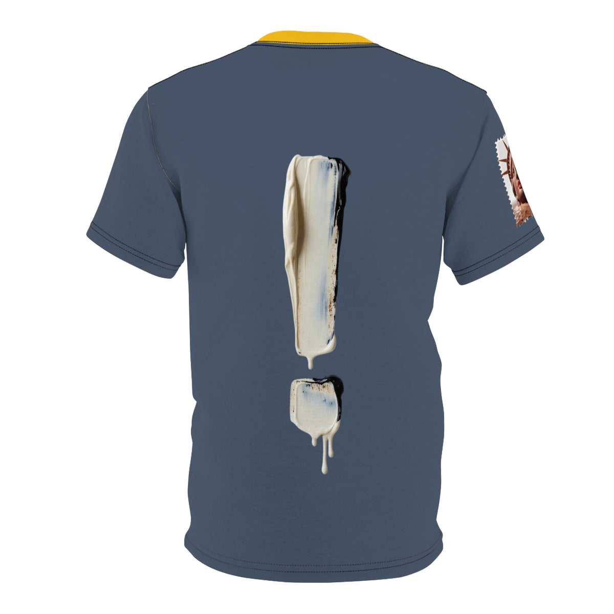 Surreal Red Bust Graphic Avant-Garde Art Tee Shirt