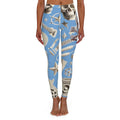 Skull & Guitar Pattern Leggings — Women’s Rock Music Activewear
