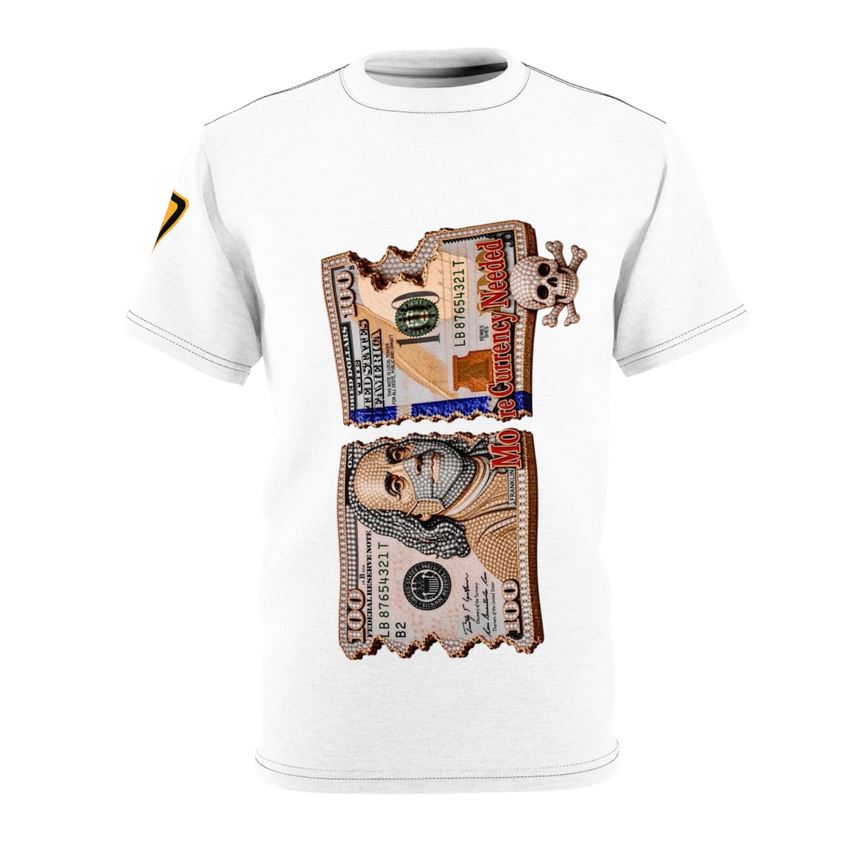 Currency Needed Money Tear T-Shirt — Distressed 100 Bill Graphic Tee