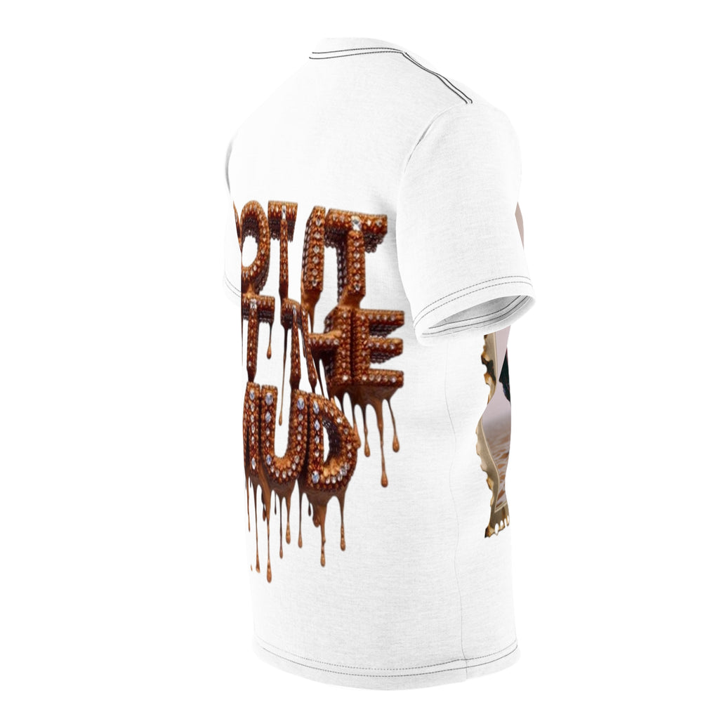 Got It Out The Mud Tee — Red Marble Statue Surreal Portrait T-Shirt