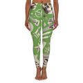 Skull & Guitar Pattern Leggings — Women’s Rock Music Activewear