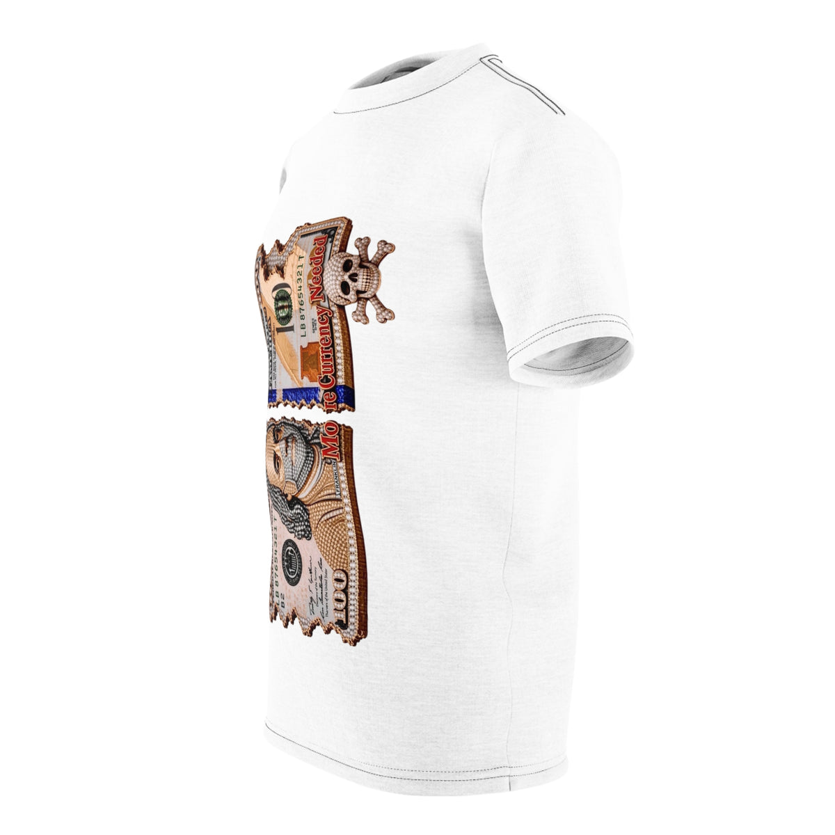 Currency Needed Money Tear T-Shirt — Distressed 100 Bill Graphic Tee