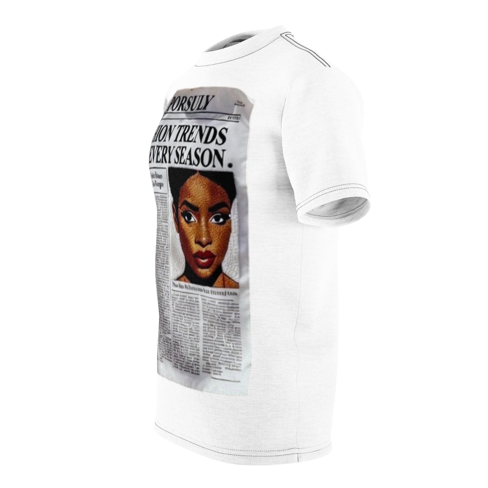 ” Urban Culture Vulture “ Newspaper Print Tee