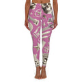 Skull & Guitar Pattern Leggings — Women’s Rock Music Activewear