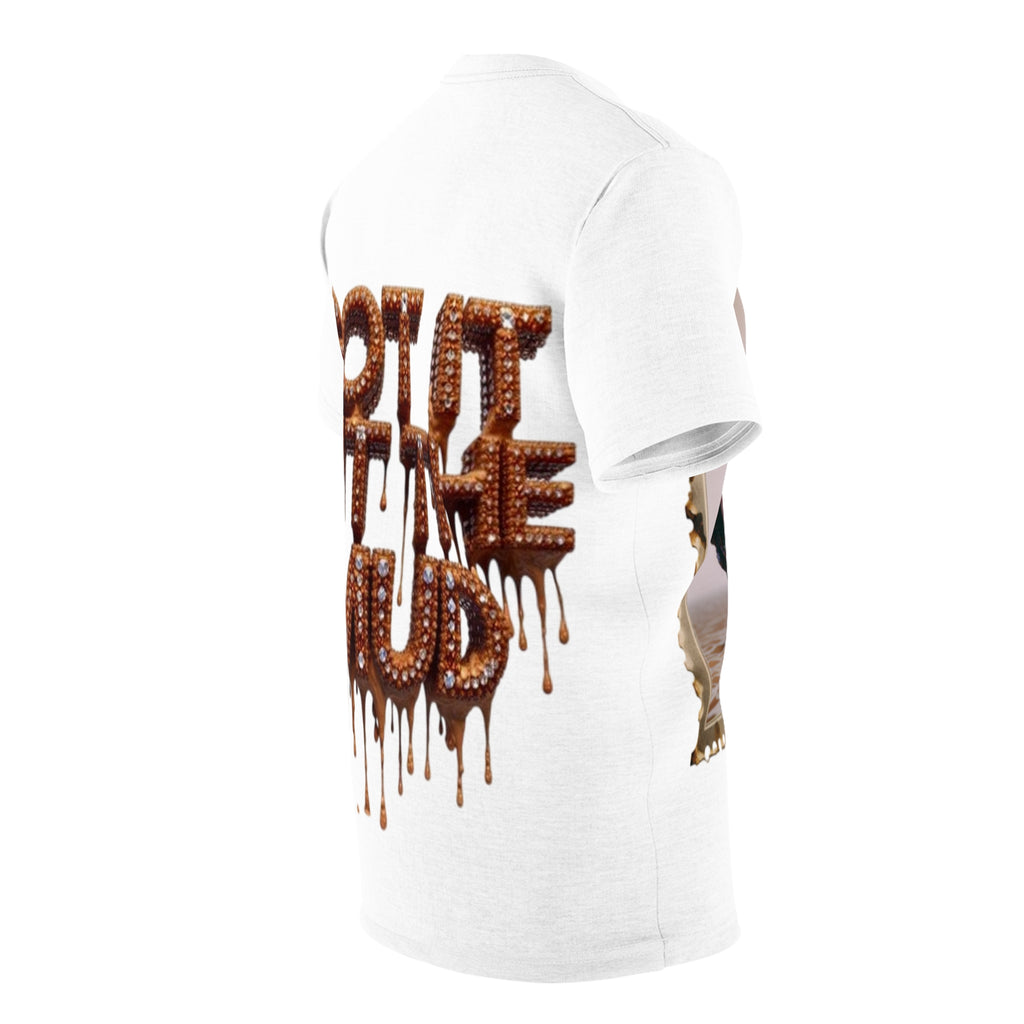Got It Out The Mud Tee — Red Marble Statue Surreal Portrait T-Shirt