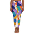 Vibrant Color Splash Leggings — Vibrant All-Over-Print Yoga & Casual Leggings