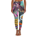 ”Caution- Hot Chick Inside “ logo leggings