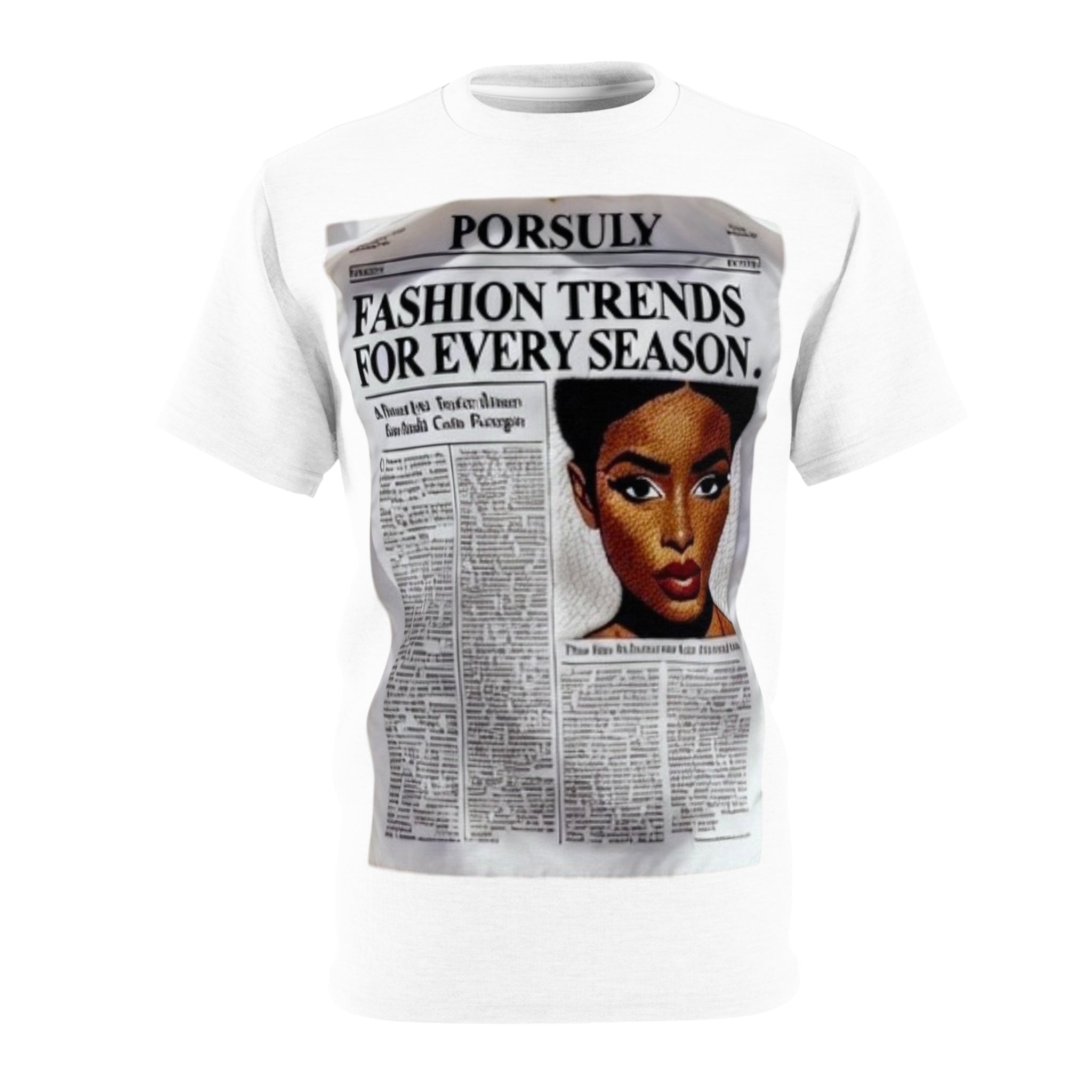 ” Urban Culture Vulture “ Newspaper Print Tee