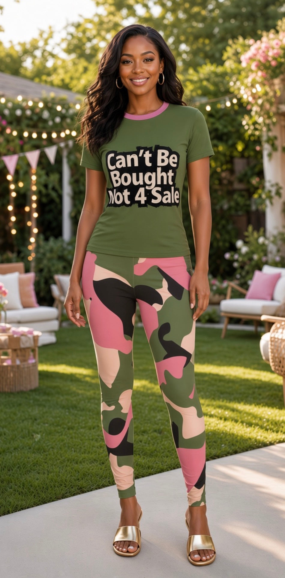 Women’s Graphic Tee — "Can't Be Bought Not 4 Sale" Statement Shirt